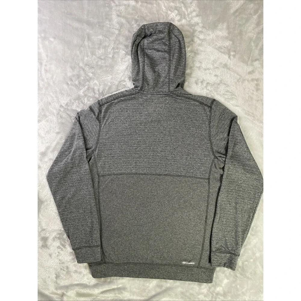 Adidas Ultimate Hoodie Mens Medium Grey Climawarm‎ Athletic Training Pullover